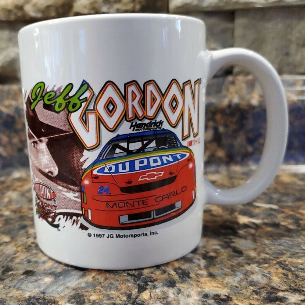 Jeff Gordon NASCAR Coffee Mug 1997 JG Motorsports, Inc. Coffee Cup Tea Mug